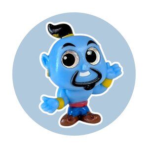 Aladdin Disney Doorables Series 4 (R): Genie, 1.5 in.